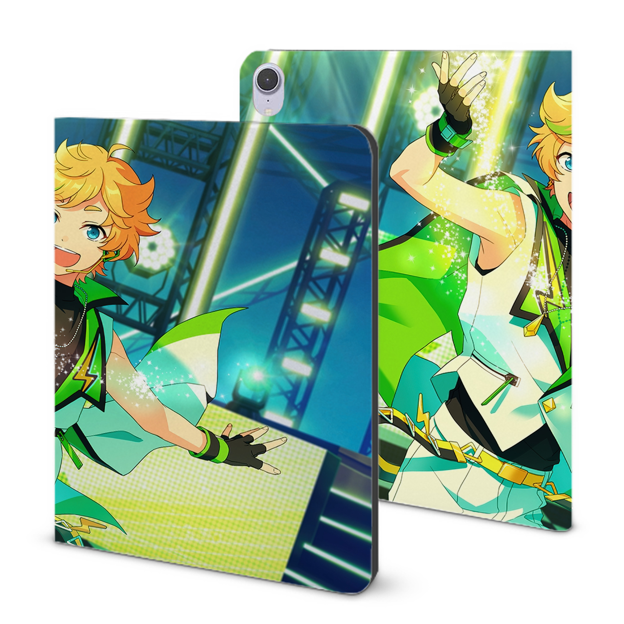 （画像用） あんさんぶるスターズ! Ensemble Stars IPad ケース ブック型 PUレザー TPU 耐衝撃 軽量 薄型 ペン収納なし 全面保護 IPad 各モデル対応